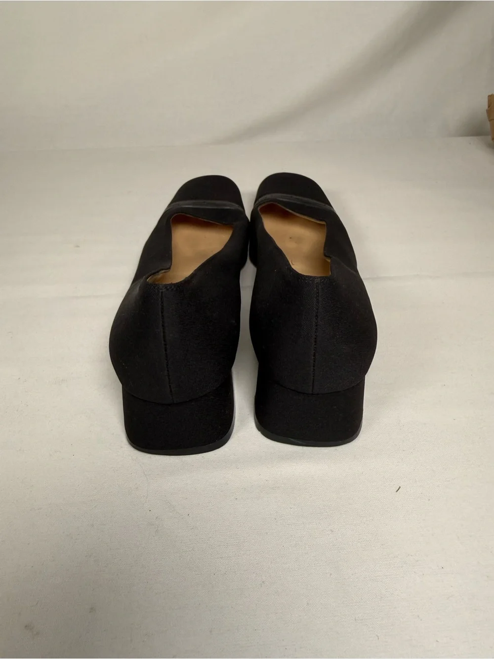 Vintage Black Ferragamo Block Heels - Size 10.5